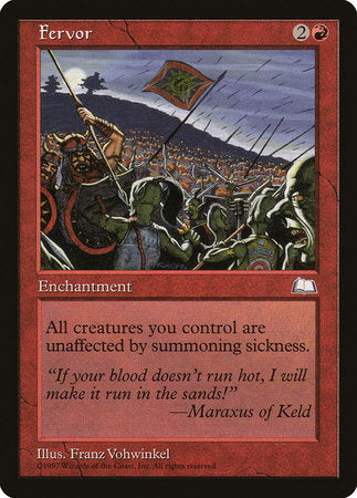 Fervor [Weatherlight] | The Time Vault CA