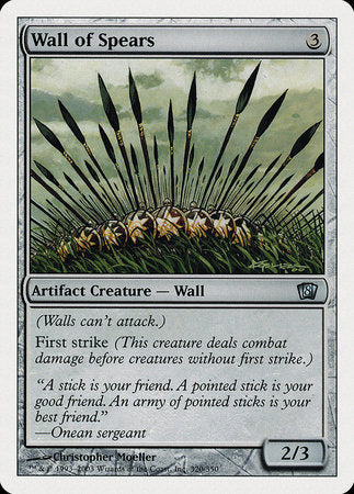 Wall of Spears [Eighth Edition] | The Time Vault CA
