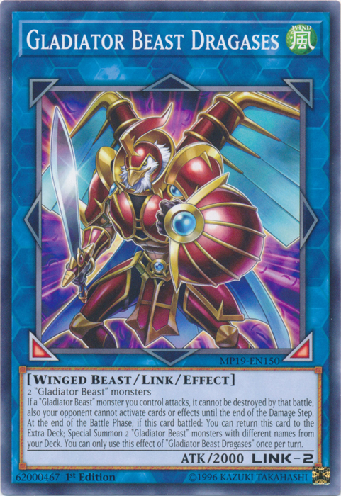 Gladiator Beast Dragases [MP19-EN150] Common | The Time Vault CA