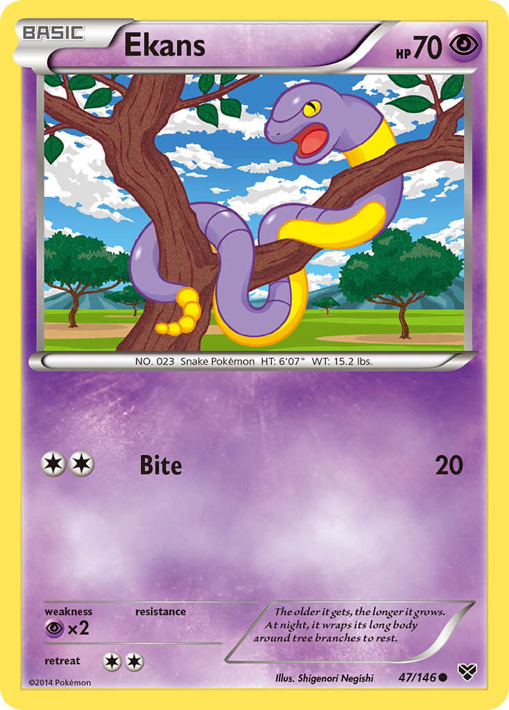 Ekans (47/146) [XY: Base Set] | The Time Vault CA