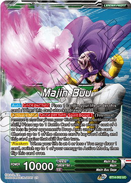 Majin Buu // Majin Buu, Unadulterated Might (BT14-062) [Cross Spirits] | The Time Vault CA