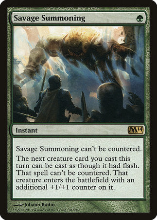 Savage Summoning [Magic 2014] | The Time Vault CA