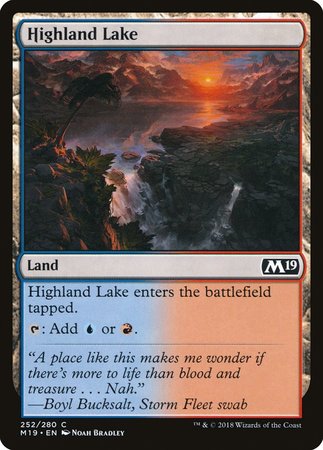 Highland Lake [Core Set 2019] | The Time Vault CA