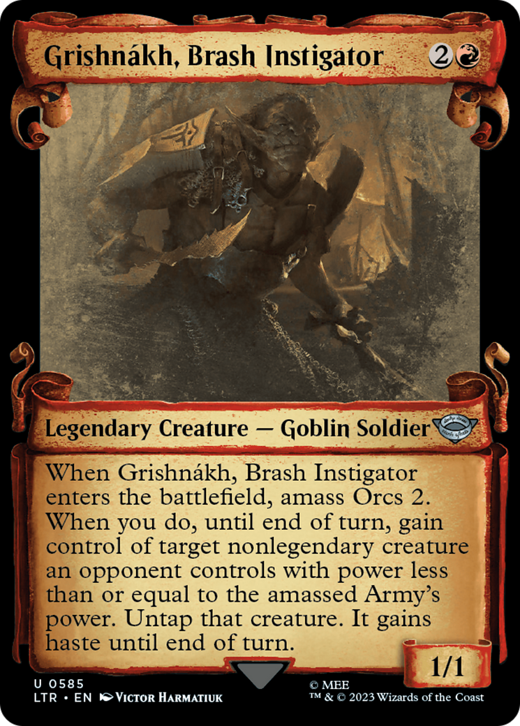 Grishnakh, Brash Instigator [The Lord of the Rings: Tales of Middle-Earth Showcase Scrolls] | The Time Vault CA