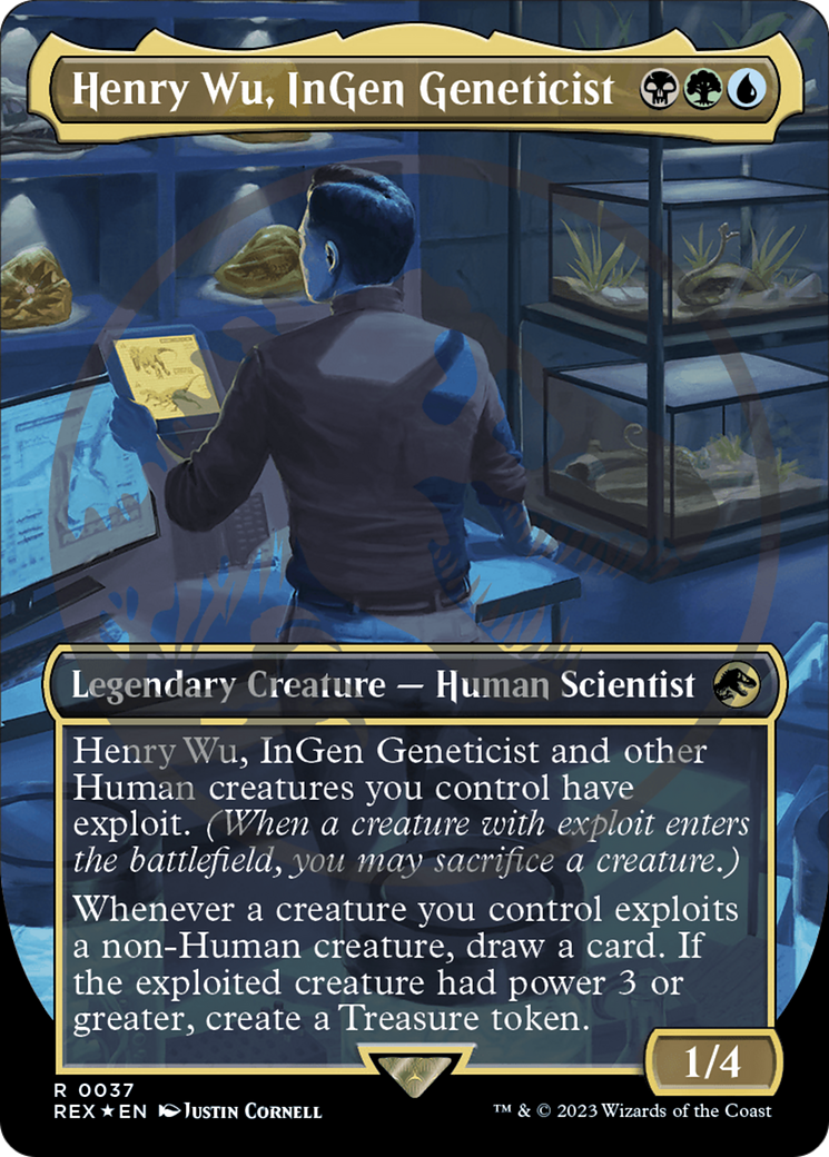 Henry Wu, InGen Geneticist Emblem (Borderless) [Jurassic World Collection Tokens] | The Time Vault CA