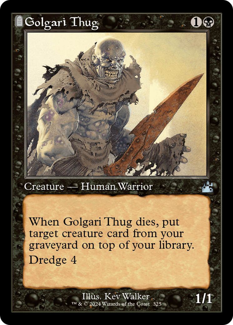 Golgari Thug (Retro Frame) [Ravnica Remastered] | The Time Vault CA