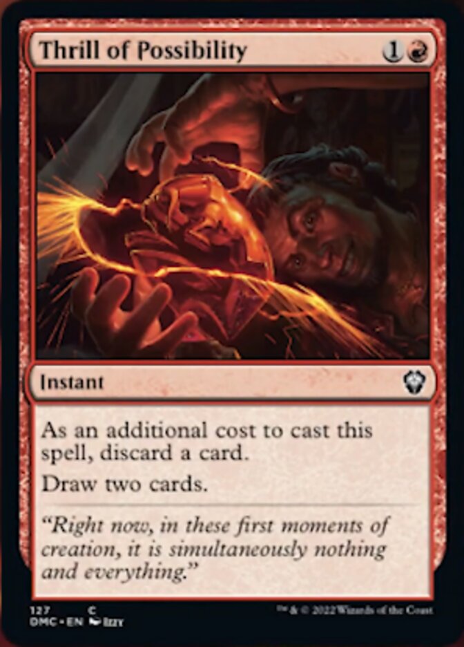 Thrill of Possibility [Dominaria United Commander] | The Time Vault CA