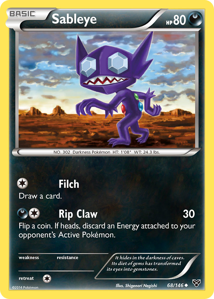 Sableye (68/146) [XY: Base Set] | The Time Vault CA