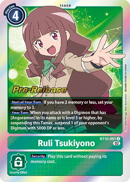 Ruli Tsukiyono [BT10-091] [Xros Encounter Pre-Release Cards] | The Time Vault CA