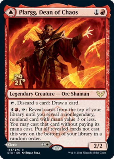 Plargg, Dean of Chaos // Augusta, Dean of Order [Strixhaven: School of Mages Prerelease Promos] | The Time Vault CA