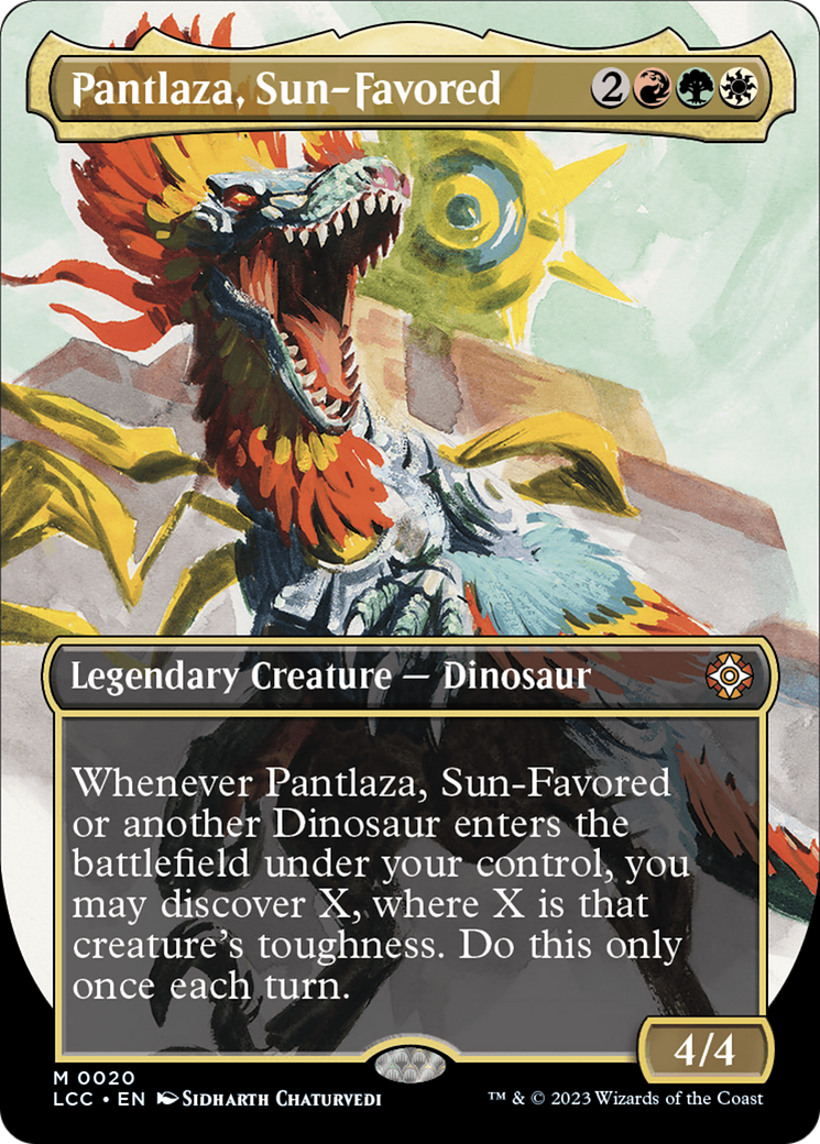 Pantlaza, Sun-Favored (Borderless) [The Lost Caverns of Ixalan Commander] | The Time Vault CA