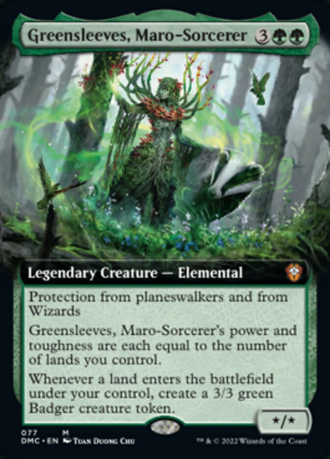 Greensleeves, Maro-Sorcerer (Extended Art) [Dominaria United Commander] | The Time Vault CA