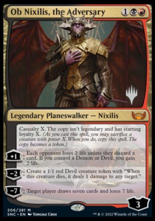 Ob Nixilis, the Adversary (Promo Pack) [Streets of New Capenna Promos] | The Time Vault CA