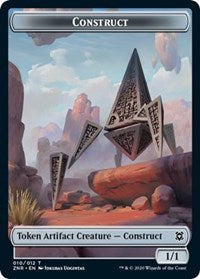 Construct // Kor Warrior Double-sided Token [Zendikar Rising Tokens] | The Time Vault CA