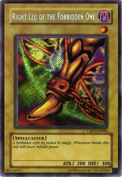 Right Leg of the Forbidden One [UBP1-EN001] Secret Rare | The Time Vault CA