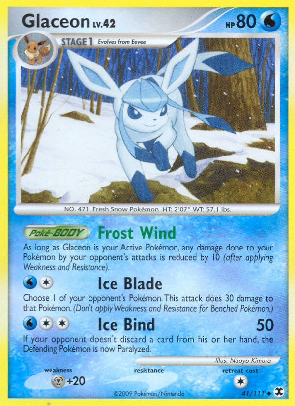 Glaceon (41/111) [Platinum: Rising Rivals] | The Time Vault CA