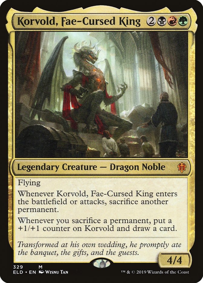 Korvold, Fae-Cursed King [Throne of Eldraine] | The Time Vault CA