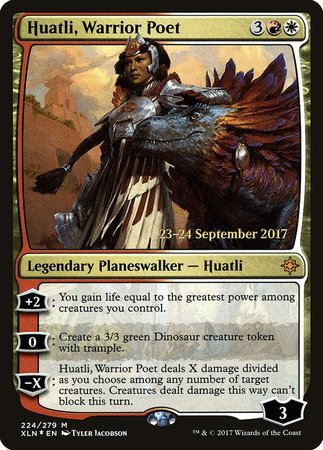 Huatli, Warrior Poet [Ixalan Promos] | The Time Vault CA