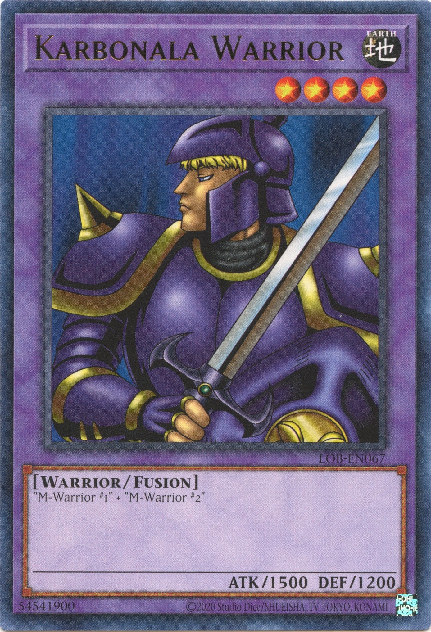 Karbonala Warrior (25th Anniversary) [LOB-EN067] Rare | The Time Vault CA