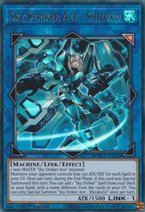 Sky Striker Ace - Shizuku [MAMA-EN006] Ultra Rare | The Time Vault CA