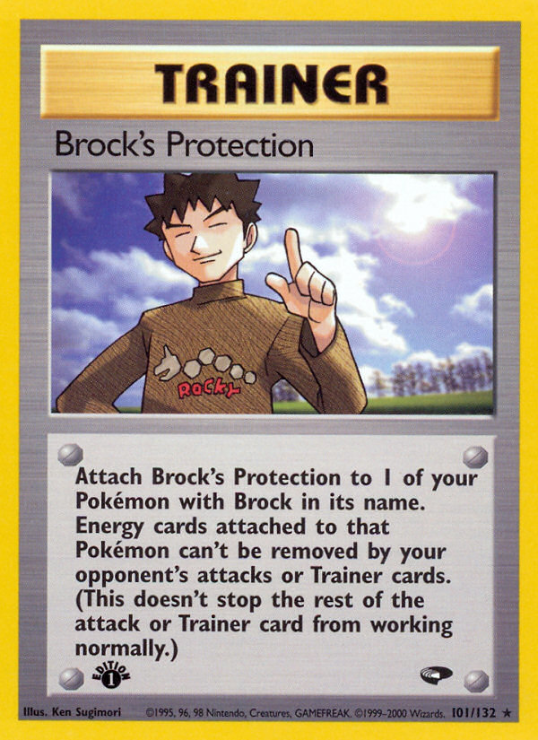 Brock's Protection (101/132) [Gym Challenge 1st Edition] | The Time Vault CA