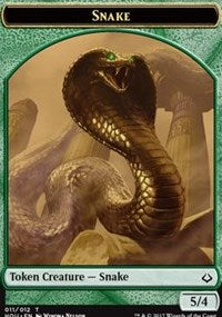 Snake // Warrior Double-sided Token [Hour of Devastation Tokens] | The Time Vault CA