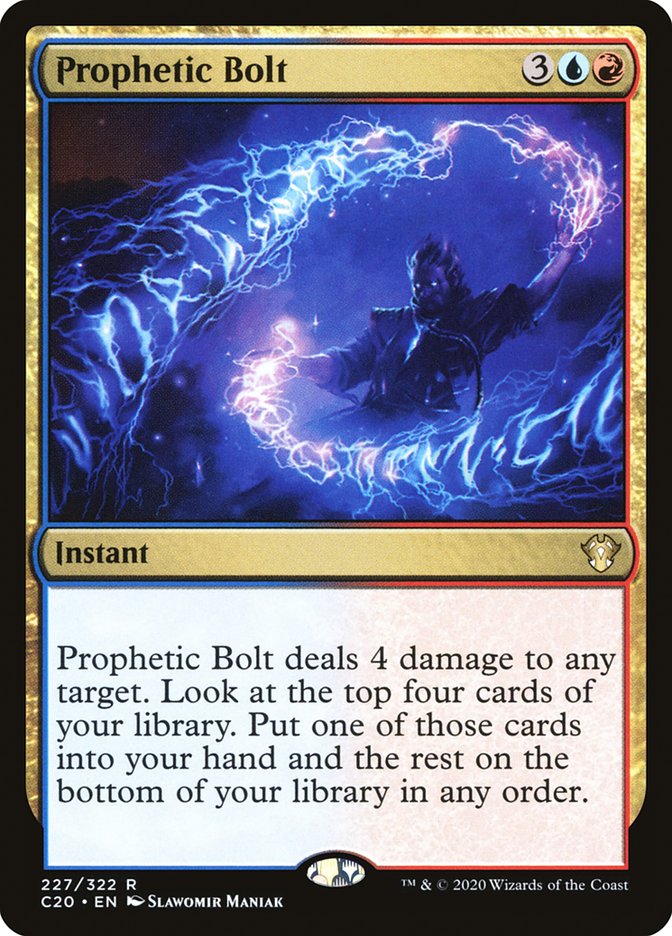 Prophetic Bolt [Commander 2020] | The Time Vault CA