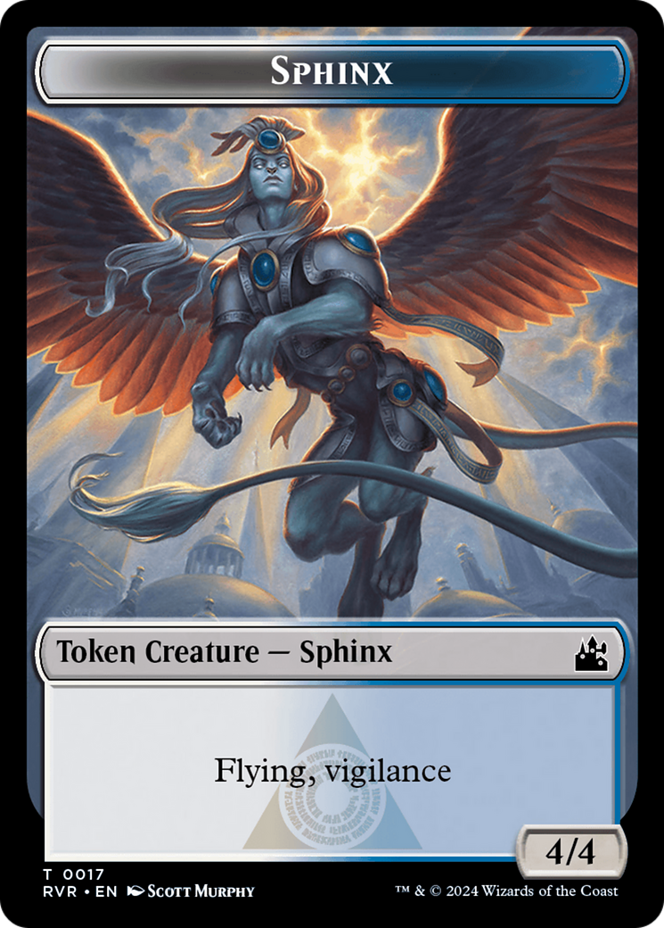 Saproling // Sphinx Double-Sided Token [Ravnica Remastered Tokens] | The Time Vault CA