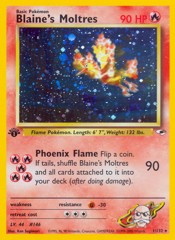 Blaine's Moltres (1/132) [Gym Heroes 1st Edition] | The Time Vault CA