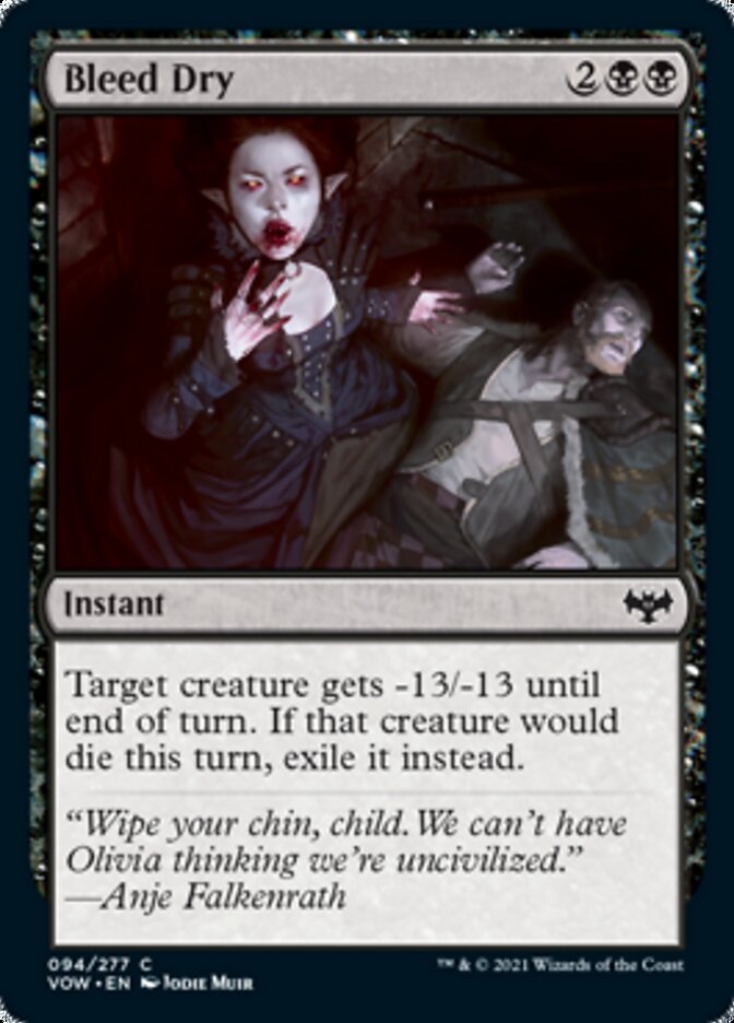 Bleed Dry [Innistrad: Crimson Vow] | The Time Vault CA