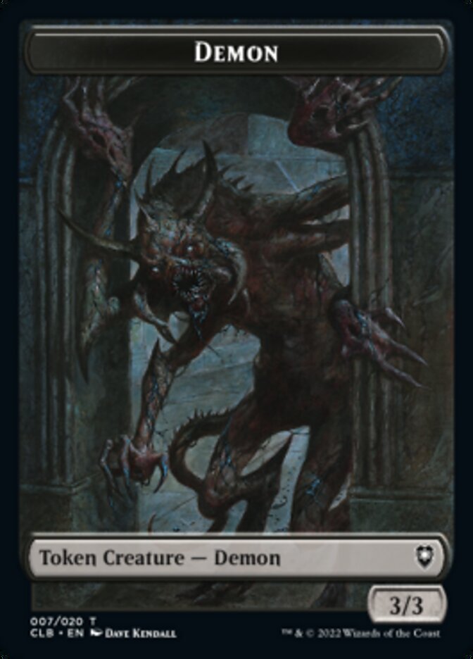 Treasure // Demon Double-sided Token [Commander Legends: Battle for Baldur's Gate Tokens] | The Time Vault CA