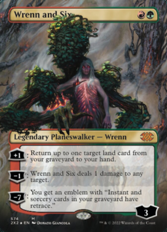 Wrenn and Six (Textured Foil) [Double Masters 2022] | The Time Vault CA