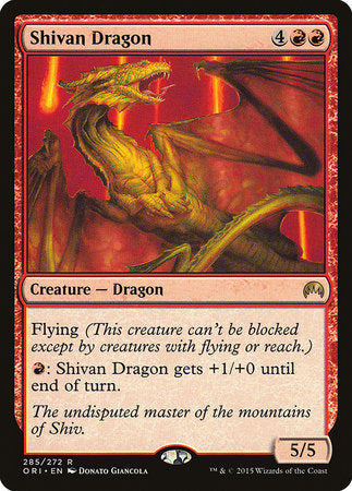 Shivan Dragon [Magic Origins] | The Time Vault CA