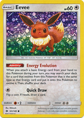 Eevee (101/149) (General Mills Promo) [Sun & Moon: Base Set] | The Time Vault CA