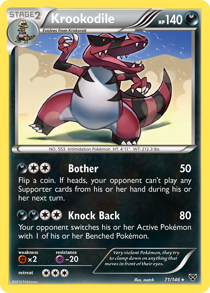 Krookodile (71/146) [XY: Base Set] | The Time Vault CA