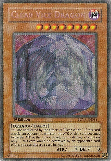 Clear Vice Dragon [SOVR-EN098] Secret Rare | The Time Vault CA