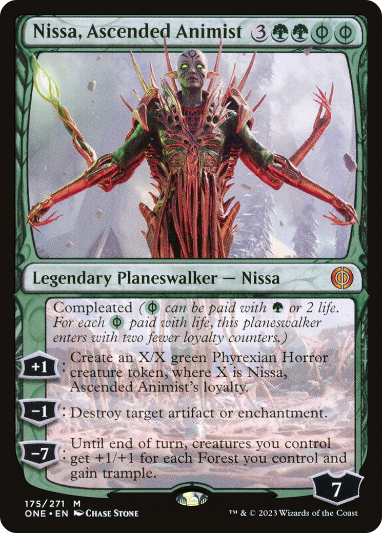Nissa, Ascended Animist [Phyrexia: All Will Be One] | The Time Vault CA