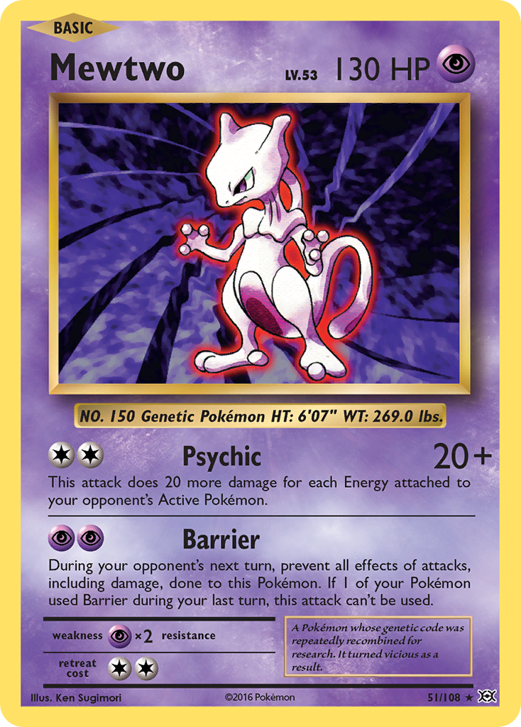 Mewtwo (51/108) [XY: Evolutions] | The Time Vault CA