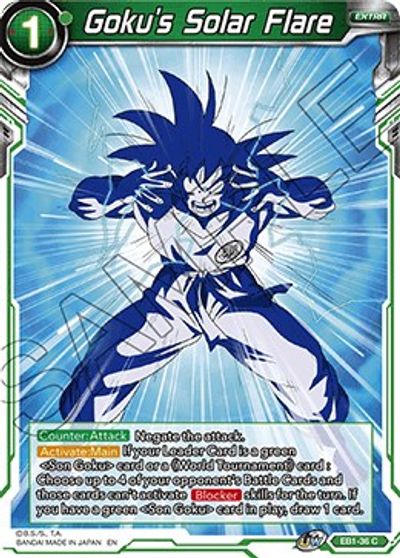 Goku's Solar Flare (EB1-36) [Battle Evolution Booster] | The Time Vault CA