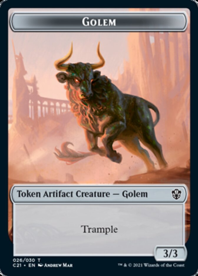 Golem (026) // Thopter Token [Commander 2021 Tokens] | The Time Vault CA