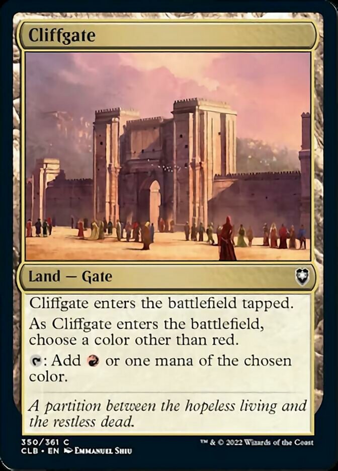 Cliffgate [Commander Legends: Battle for Baldur's Gate] | The Time Vault CA