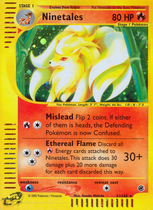 Ninetales (21/165) [Expedition: Base Set] | The Time Vault CA