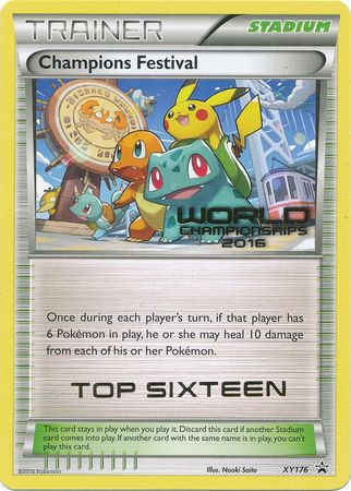 Champions Festival 2016 Top Sixteen (XY176) [XY: Black Star Promos] | The Time Vault CA