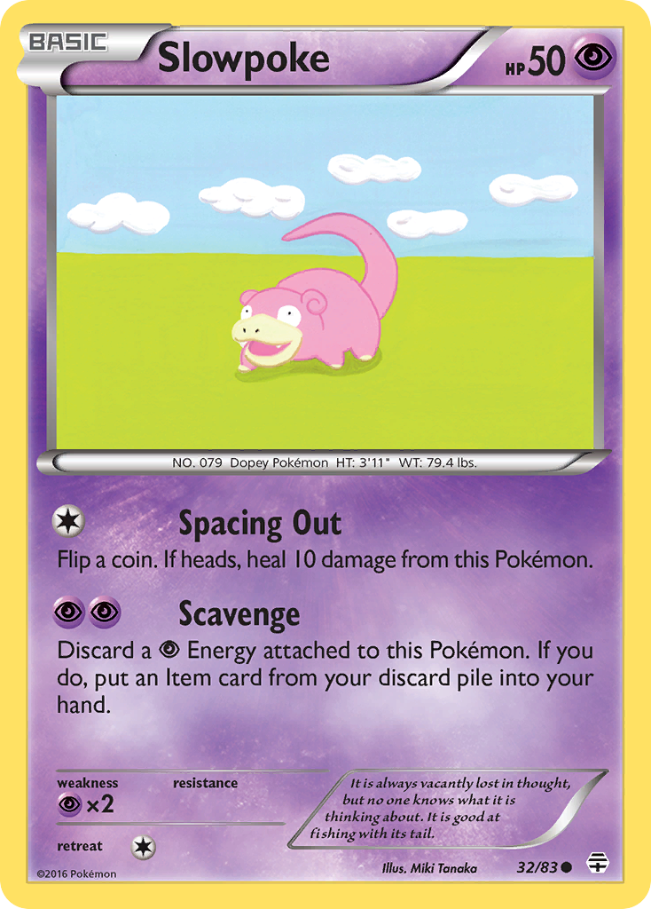 Slowpoke (32/83) [XY: Generations] | The Time Vault CA