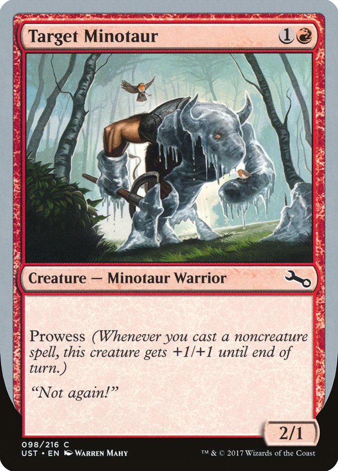 Target Minotaur (Ice Art) [Unstable] | The Time Vault CA