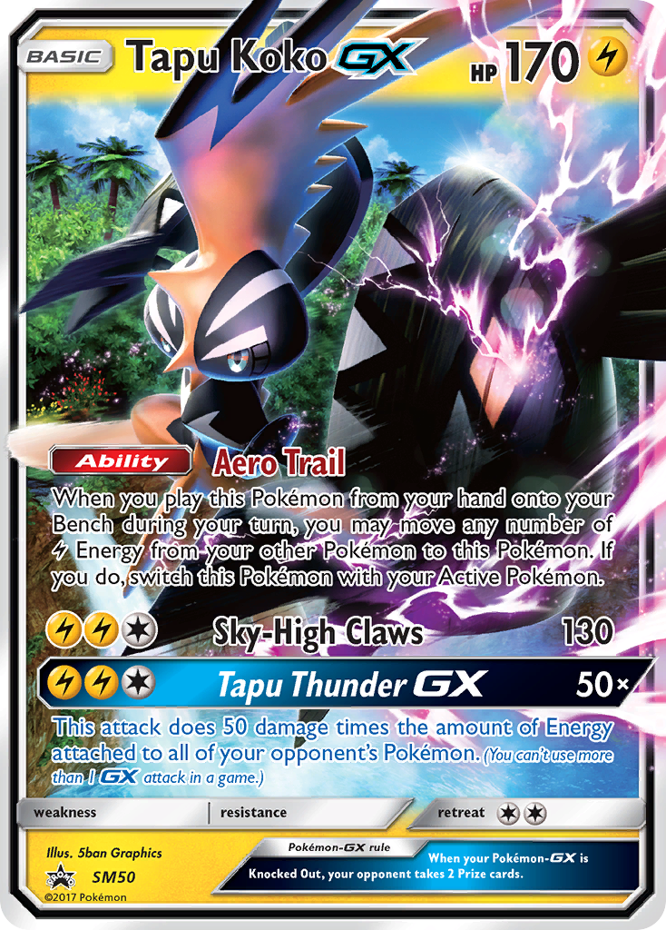 Tapu Koko GX (SM50) [Sun & Moon: Black Star Promos] | The Time Vault CA