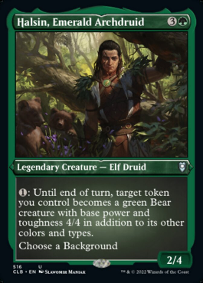 Halsin, Emerald Archdruid (Foil Etched) [Commander Legends: Battle for Baldur's Gate] | The Time Vault CA