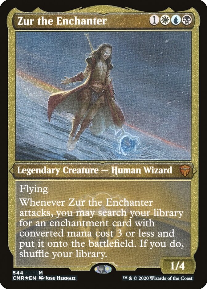 Zur the Enchanter (Foil Etched) [Commander Legends] | The Time Vault CA