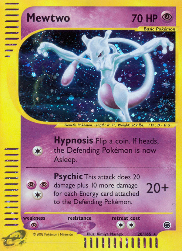 Mewtwo (20/165) [Expedition: Base Set] | The Time Vault CA