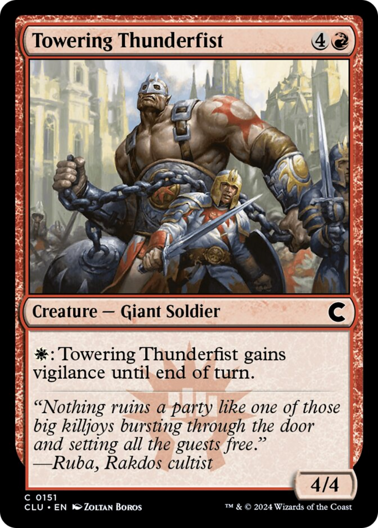 Towering Thunderfist [Ravnica: Clue Edition] | The Time Vault CA